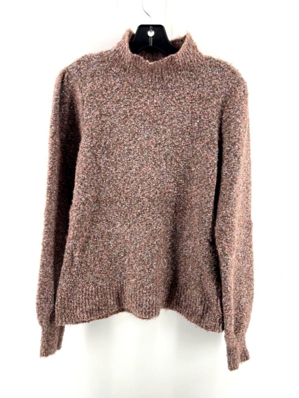 Marled United Clothing Women's Purple High Neck Knit Sweater Long Sleeve Size L